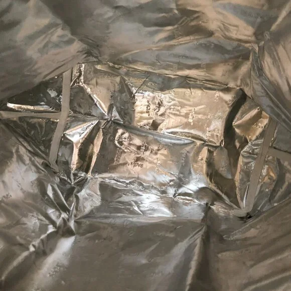 NWOT SACHI Insulated Foldable Market Tote Bag with Pouch Zip Green Paisley - Picture 5 of 16